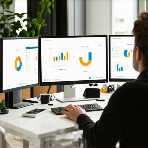 Digital marketer managing local SEO tools and analytics for Garland business