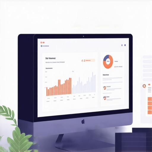 SEO Analytics Dashboard for Garland Business Computer screen displaying SEO analytics and local ranking data for Garland