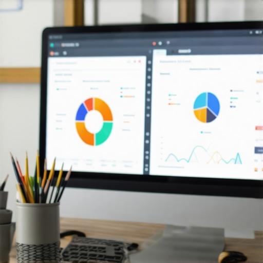 SEO Tools for Long-Term Local Ranking Success A person analyzing local SEO data on a computer with charts and graphs