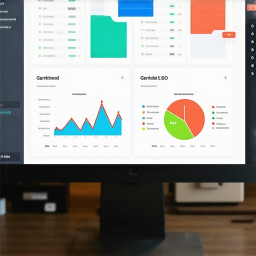 A detailed analytics dashboard showing local SEO metrics for Garland businesses.