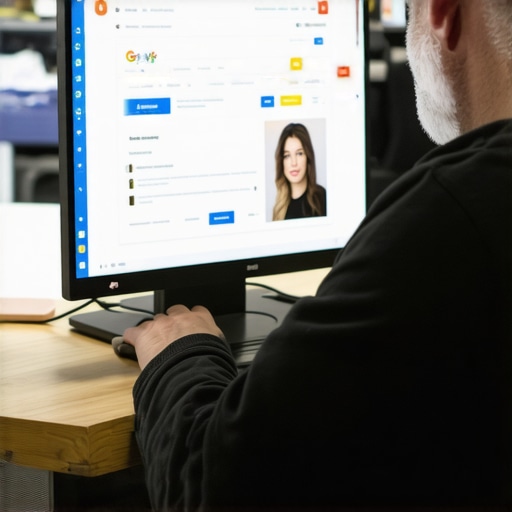 Business owner editing Google My Business profile for Garland local business.